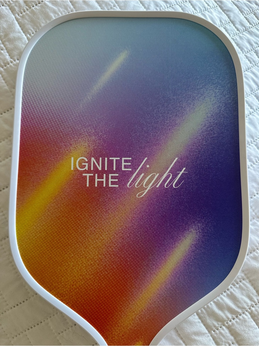 Colorful 'Ignite the Light' Pickleball Paddle Katy Perry